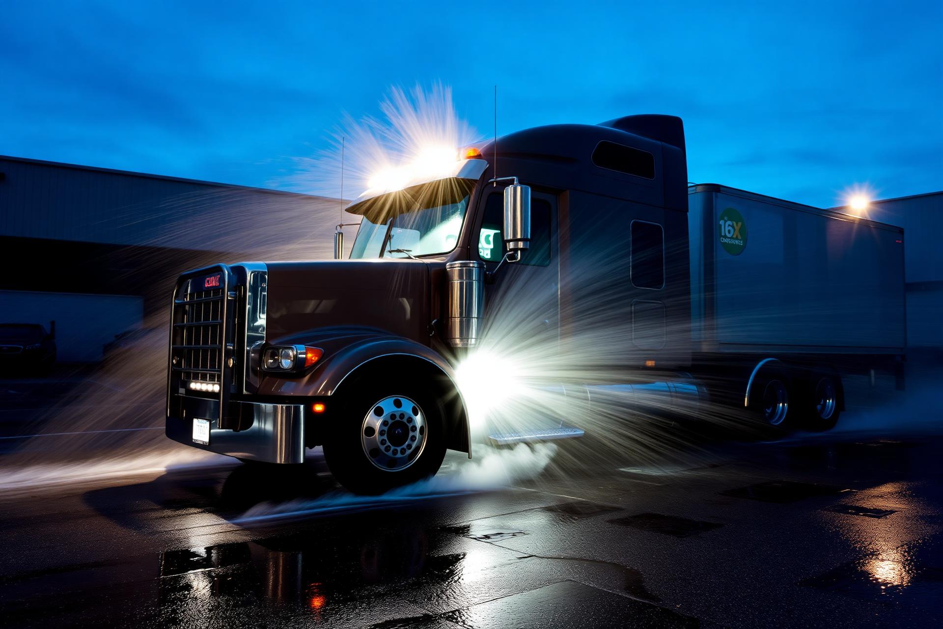Camion poids lourd lavé par MAJI WASH